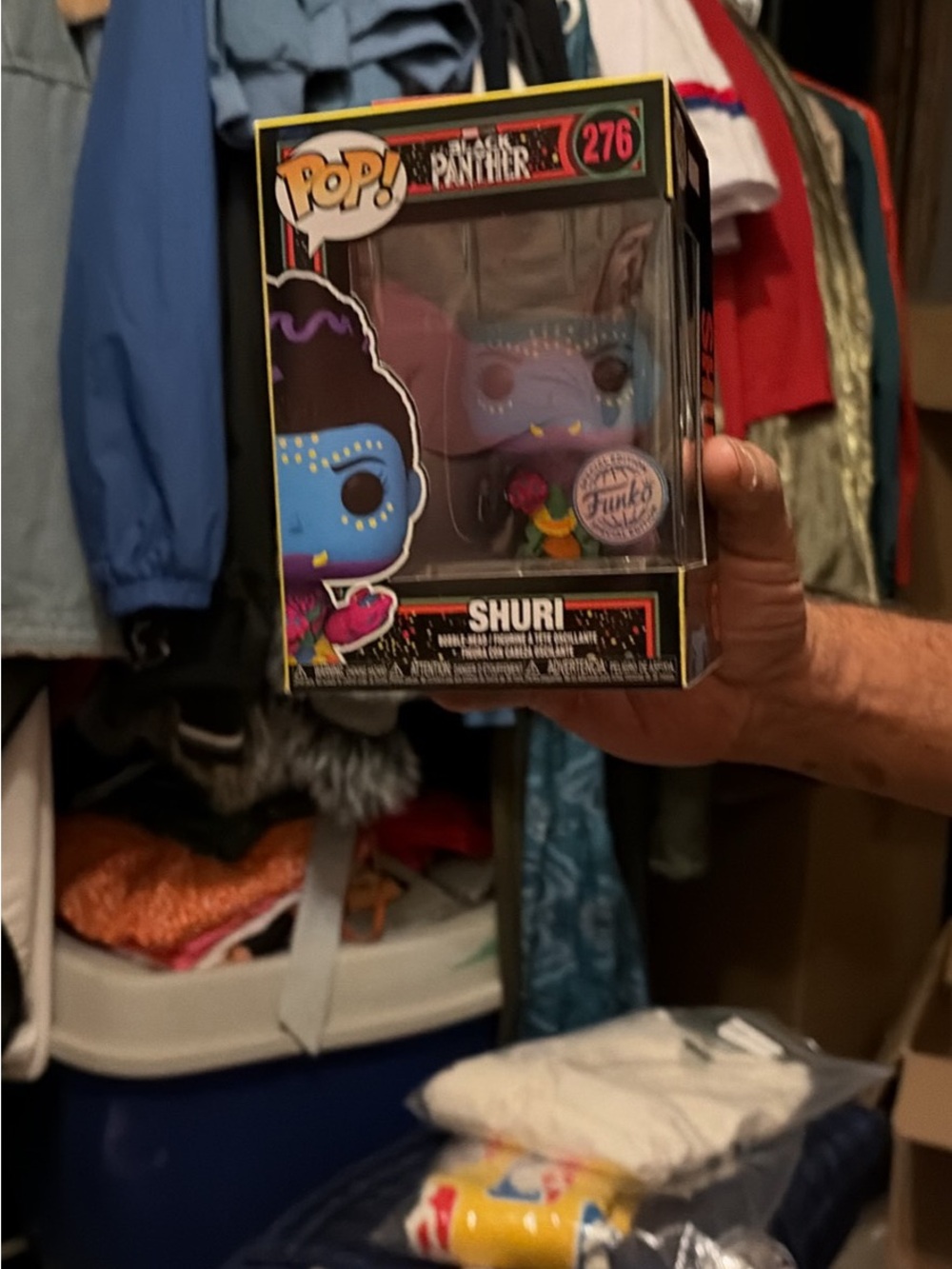 Funko Shuri Pop! Figure in Blue with Purple Accents
